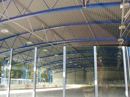Nátěr ocelové konstrukce zimního stadionu, Boskovice (pozemní stavby Brno)