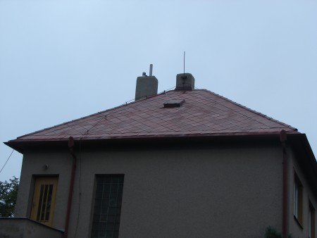 Renovace eternitové střechy, Skuteč